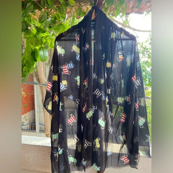 United Colors of Benetton Animal Print Scarf - Picture 4 of 8